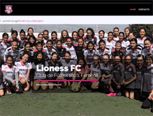 Tablet Screenshot of lionessfc.com